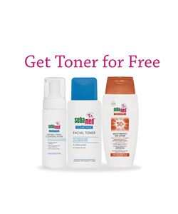 Buy Sun Lotion + Foam & get Toner for Free